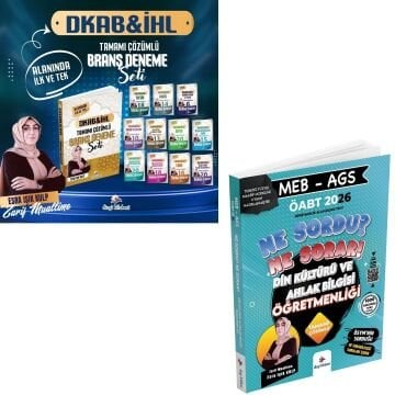 Dizgi Kitap 2026 Meb Ags ÖABT Ne Sordu Ne Sorar Din Kültürü ve Ahlak Bilgisi Öğretmenliği Tamamı Pdf Çözümlü Soru Bankası ve Branş Deneme Seti Zarif Muallime Esra Işık Kulp