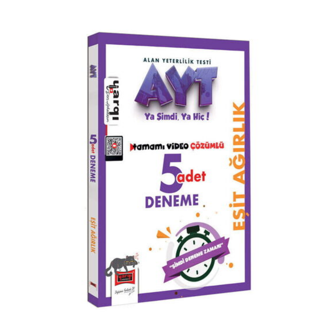Yargı Yayınları AYT Eşit Ağırlık Tamamı Video Çözümlü 5 Deneme