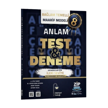Edebiyat Sokağı Yayınları 8. Sınıf Anlam Maarif Model Test ve Deneme