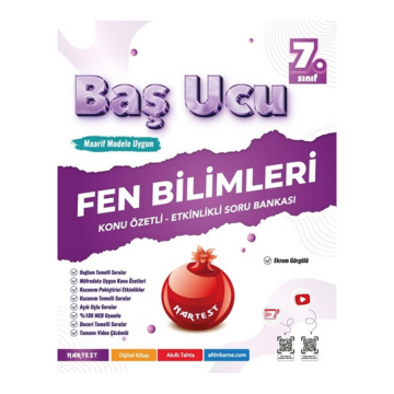 Nartest Yayınları 7. Sınıf Fen Bilimleri Baş Ucu Kitabı Maarif Modeli