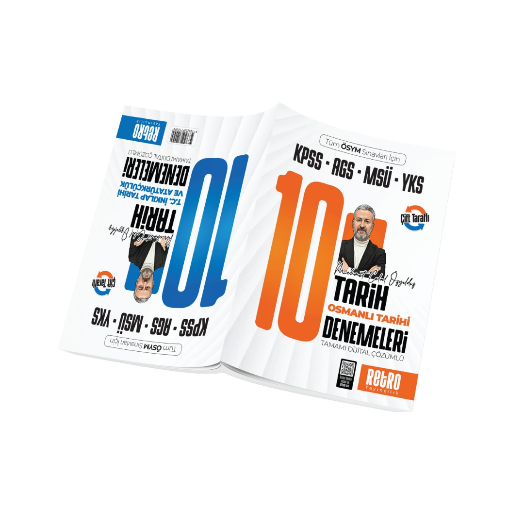 Tüm Ösym Sınavları İçin KPSS AGS MSÜ YKS Osmanlı Tarihi 10 Deneme - İnkılap Tarihi 10 Deneme Retro Yayıncılık