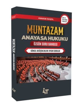 Muntazam Anayasa Hukuku Özgün Soru Bankası 4t Yayınları
