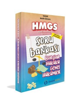 2025 HMGS Borçlar Hukuku Genel Hükümler Soru Bankası Garantör Akademi
