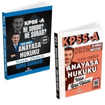 Dizgi Kitap 2026 Kpss A Anayasa Hukuku Video Ders Notları ve Ne Sordu Ne Sorar Tamamı Çözümlü Soru Bankası Seti İlker Eroğlu