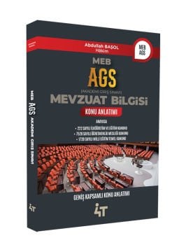 4T Yayınları AGS Mevzuat Bilgisi Konu Anlatımı