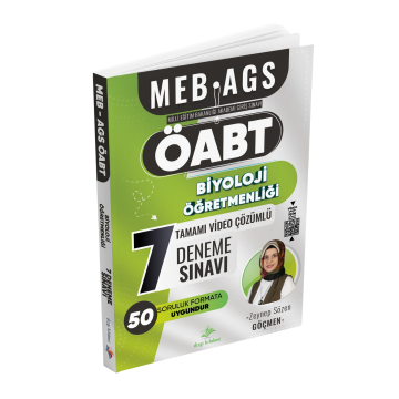 Dizgi Kitap 2025 Meb Ags ÖABT Biyoloji Öğretmenliği Tamamı Video Çözümlü 7 Deneme Sınavı Zeynep Sözen Göçmen