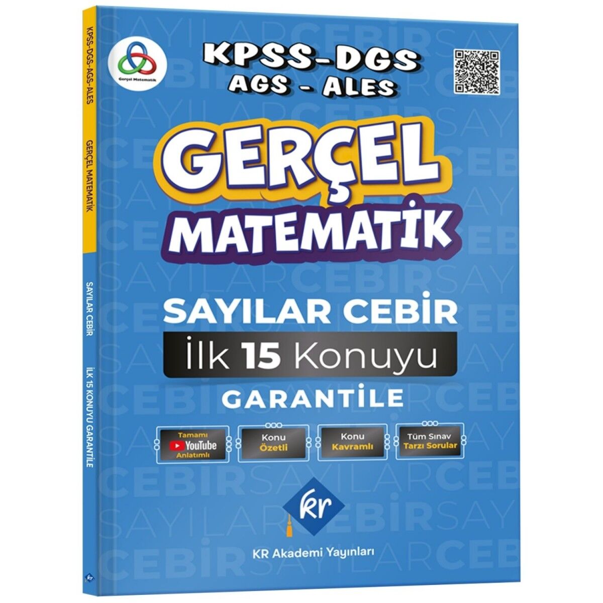 Gerçel Matematik KPSS DGS AGS ALES Sayılar Cebir İlk 15 Konuyu Garantile KR Akademi Yayınları - İADESİZ