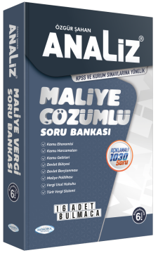 ANALİZ MALİYE ÇÖZÜMLÜ SORU BANKASI 6. BASKI