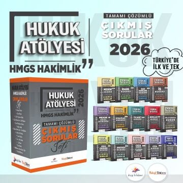 Dizgi Kitap 2026 Hukuk Atölyesi HMGS Hakimlik Tamamı Çözümlü Çıkmış Sorular Seti