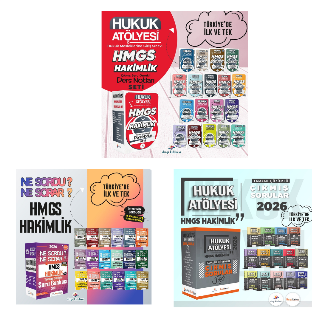 Dizgi Kitap 2026 Hukuk Atölyesi HMGS Hakimlik Kazandıran Konu Anlatımı, Soru Bankası ve Çıkmış Sorular Seti