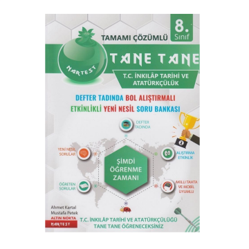 Nartest Yayınları 8. Sınıf T.C. İnkılap Tarihi ve Atatürkçülük Tane Tane Soru Bankası