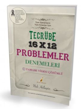 Pelikan Yayınları Tecrübe 16x12 Video Çözümlü Problemler Denemeleri