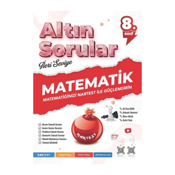 Nartest Yayınları 8. Sınıf Altın Sorular Matematik Soru Bankası