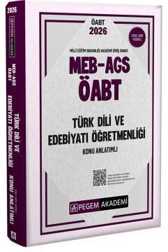 2026 MEB AGS ÖABT Türk Dili ve Edebiyatı Öğretmenliği Konu Anlatımlı Pegem Yayınları
