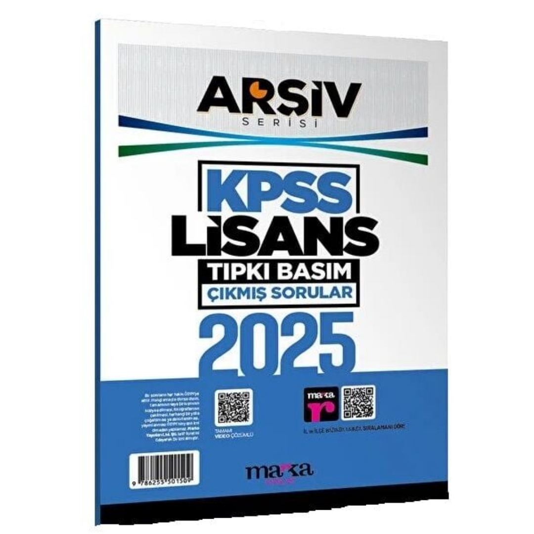KPSS Lisans Genel Yetenek Genel Kültür Çıkmış Sorular 2025 Sınavı Tıpkı Basım Çözümlü Arşiv Serisi Marka Yayınları