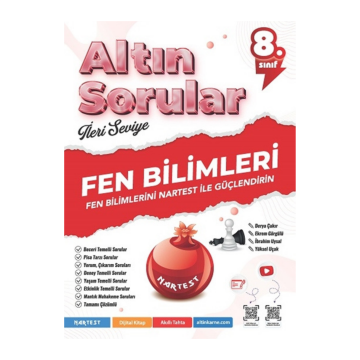 Nartest Yayınları 8. Sınıf Altın Sorular Fen Bilimleri Soru Bankası