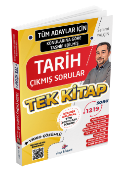 Dizgi Kitap Tüm Adaylar İçin Tüm Sınavlar Tarih Video Çözümlü Çıkmış Soru Külliyatı Selami Yalçın
