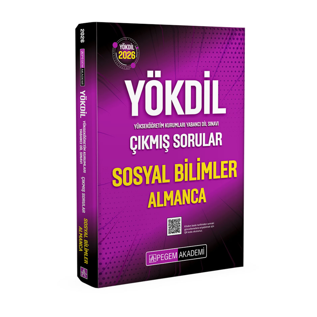 2026 YÖKDİL Sosyal Bilimler Almanca Çıkmış Sorular Pegem Yayınları