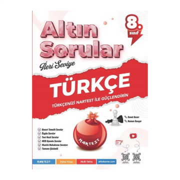 Nartest Yayınları 8. Sınıf Altın Sorular Türkçe Soru Bankası