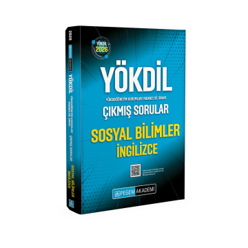 Pegem Yayınları 2026 YÖKDİL Sosyal Bilimler İngilizce Çıkmış Sorular