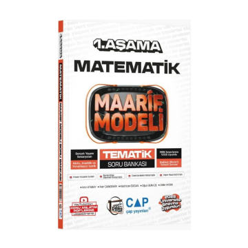Çap Yayınları Üniversiteye Hazırlık Matematik Ders Platosu Maarif Modeli Tematik Soru Bankası 1. Aşama