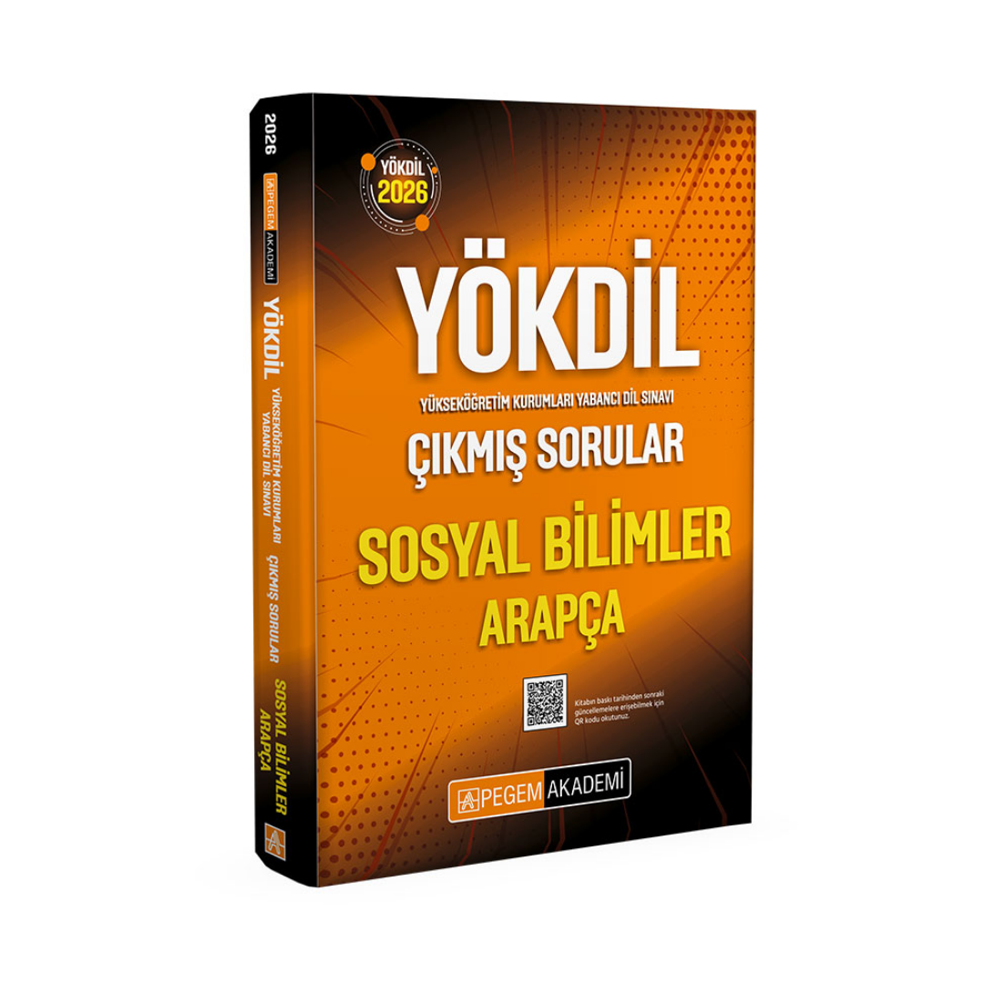 2026 YÖKDİL Sosyal Bilimler Arapça Çıkmış Sorular Pegem Yayınları