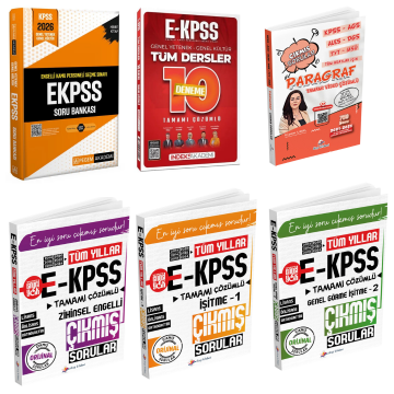 2026 EKPSS Engelli Kamu Personeli Seçme Sınavı Soru Bankası & EKPSS 10 Deneme Çözümlü & Paragraf Çıkmış Sorular & EKPSS Çıkmış Sorular Süper Set