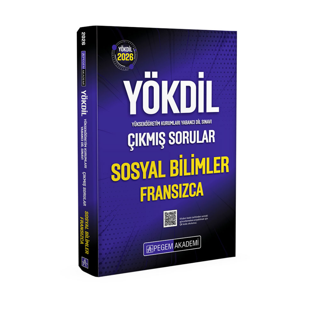 2026 YÖKDİL Sosyal Bilimler Fransızca Çıkmış Sorular Pegem Yayınları