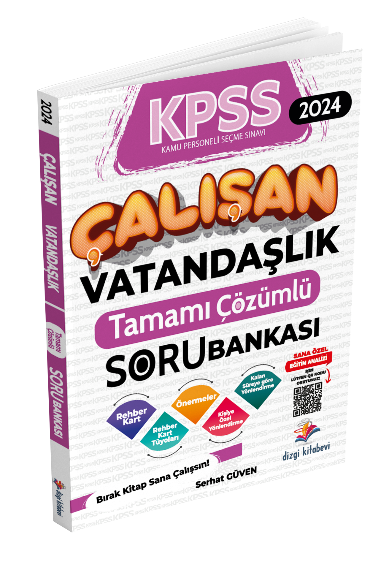 Dizgi Kitap Kpss Çalışan Vatandaşlık Tamamı Çözümlü Soru Bankası Serhat Güven 2024