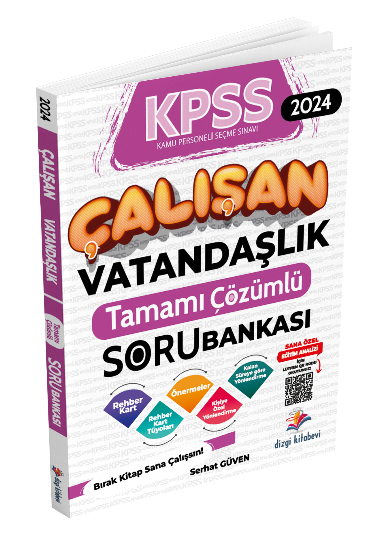 Dizgi Kitap Kpss Çalışan Vatandaşlık Tamamı Çözümlü Soru Bankası Serhat Güven 2024