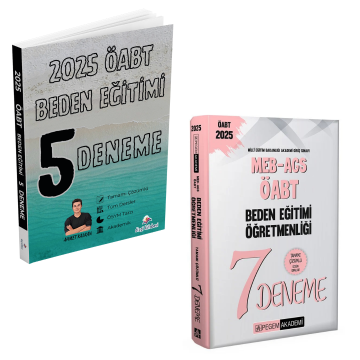 Dizgi Kitap 2025 Meb Ags ÖABT Beden Eğitimi 5 Deneme Sınavı ve Pegem Yayınları 7 Deneme Seti
