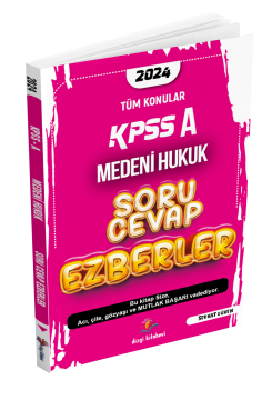 Dizgi Kitap KPSS A  Medeni Hukuk Soru Cevap Ezberler  Serhat Güven 2024
