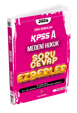 Dizgi Kitap 2024 KPSS A Medeni Hukuk Soru Cevap Ezberler - Serhat Güven