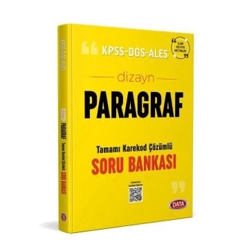 Data Yayınları KPSS DGS ALES Dizayn Paragraf Yeni Nesil Sorular