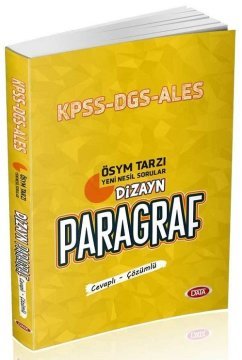 Data KPSS ALES DGS Dizayn Paragraf Soru Bankası Çözümlü Data Yayınları