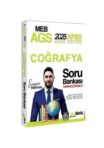 MEB AGS KPSS Türkiye Coğrafyası Tamamı Çözümlü Soru Bankası Hocawebde yayınları