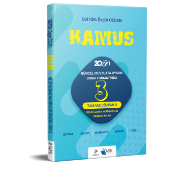 Dizgi Kitap KAMUS Gelir Uzman Yardımcılığı Tamamı Çözümlü 3 Deneme Sınavı 2023