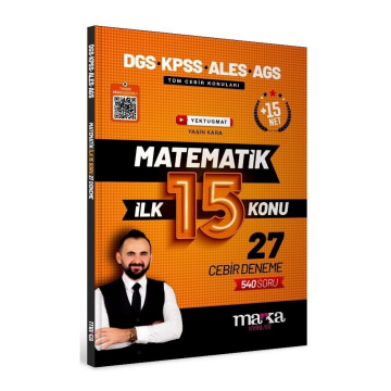 DGS KPSS ALES MEB-AGS Matematik YouTube Hocam İlk 15 Konu 27 Deneme Çözümlü Yektuğ Mat - Yasin Kara Marka Yayınları