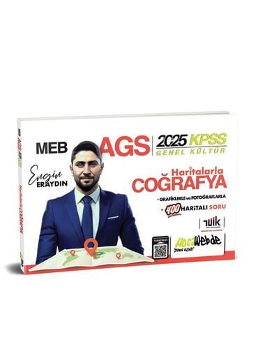 2025 MEB AGS KPSS Haritalarla Türkiye Coğrafya HocaWebde Yayınları