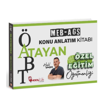 ÖABT MEB AGS Özel Eğitim Öğretmenliği Atayan Konu Anlatım Kitabı - Halil Şimşek Hoca Kafası Yayınları