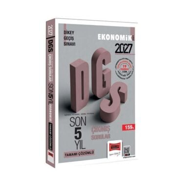 Yargı Yayınları 2027 DGS Sayısal-Sözel Yetenek Tamamı Çözümlü Son 5 Yıl Çıkmış Sorular Ekonomik Seri