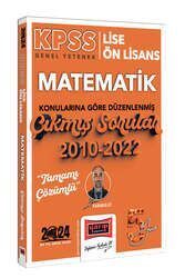 Yargı Yayınları 2024 KPSS Lise Ön Lisans Genel Yetenek Matematik Konularına Göre Düzenlenmiş 2010-2022 Tamamı Çözümlü Çıkmış Sor