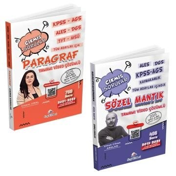 Dizgi Kitap KPSS AGS ALES DGS TYT MSÜ Tüm Adaylar İçin Tamamı Video Çözümlü Paragraf Çıkmış Sorular Gizem Ural ve Tüm Adaylar İçin Sözel Mantık Tamamı Video Çözümlü Çıkmış Sorular Umut Cihan Arslan Seti