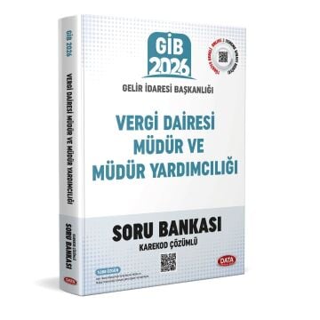 Data Yayınları 2026 Vergi Dairesi Müdür ve Müdür Yardımcılığı Sınavı Soru Bankası (Karekod Çözümlü)