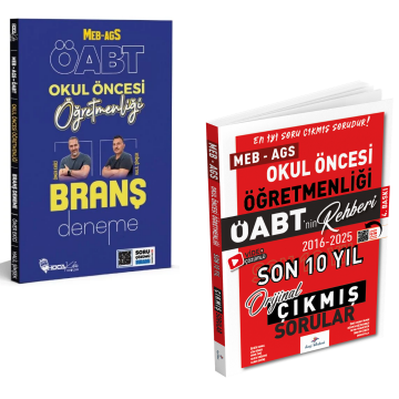 Dizgi Kitap 2026 Meb Ags ÖABT Okul Öncesi Öğretmenliği Son 10 Yıl Orijinal Video Çözümlü Çıkmış Sınav Soruları & ÖABT MEB AGS Okul Öncesi Öğretmenliği Branş Deneme Seti