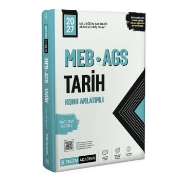 Pegem Akademi 2027 MEB AGS Konu Anlatımlı Tarih