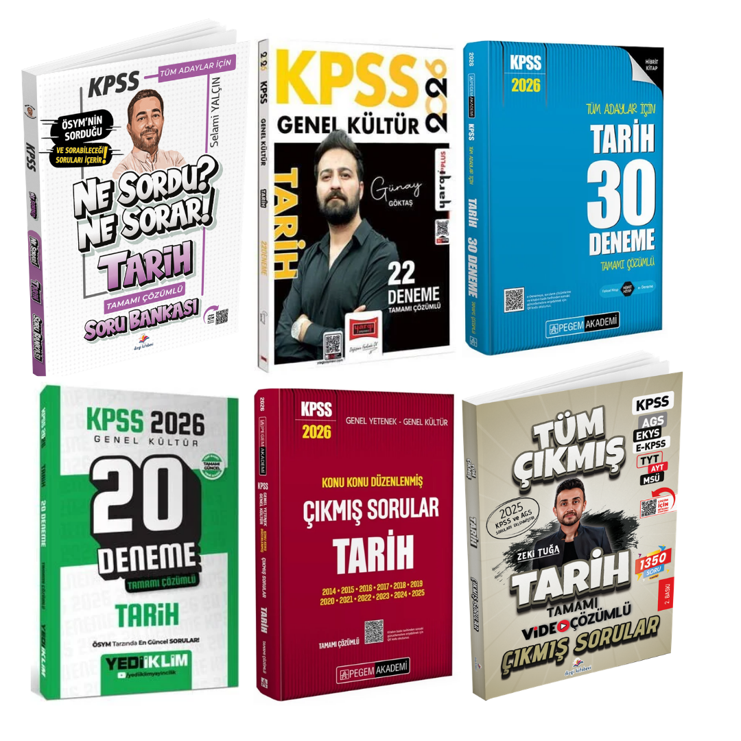 Dizgi Kitap 2026 Ne Sordu Ne Sorar KPSS Tarih Soru Bankası & KPSS Tarih Deneme & KPSS Tarih Çıkmış Sorular Süper Set