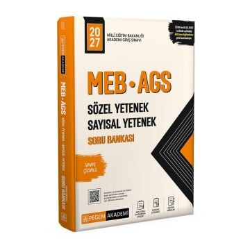 Pegem Akademi 2027 MEB AGS Soru Bankası Tamamı Çözümlü Sözel Yetenek Sayısal Yetenek