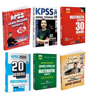 Dizgi Kitap 2026 KPSS Matematik Tamamı Çözümlü Soru Bankası & KPSS Matematik Deneme & KPSS Matematik Çıkmış Sorular Süper Set