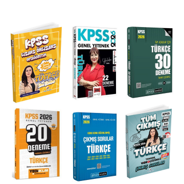Dizgi Kitap 2026 KPSS Türkçe Tamamı Çözümlü Soru Bankası & KPSS Türkçe Deneme & KPSS Türkçe Çıkmış Sorular Süper Set